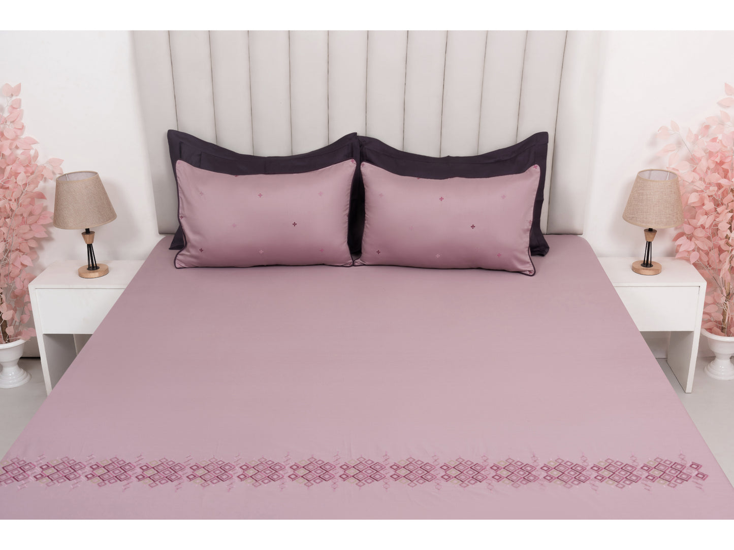 EMBROIDERY BEDSHEET 100% COTTON (3PCS)