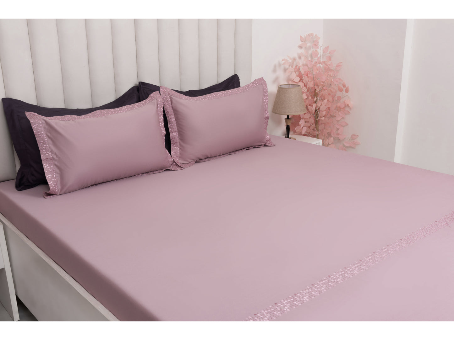 EMBROIDERY BEDSHEET 100% COTTON (3PCS)