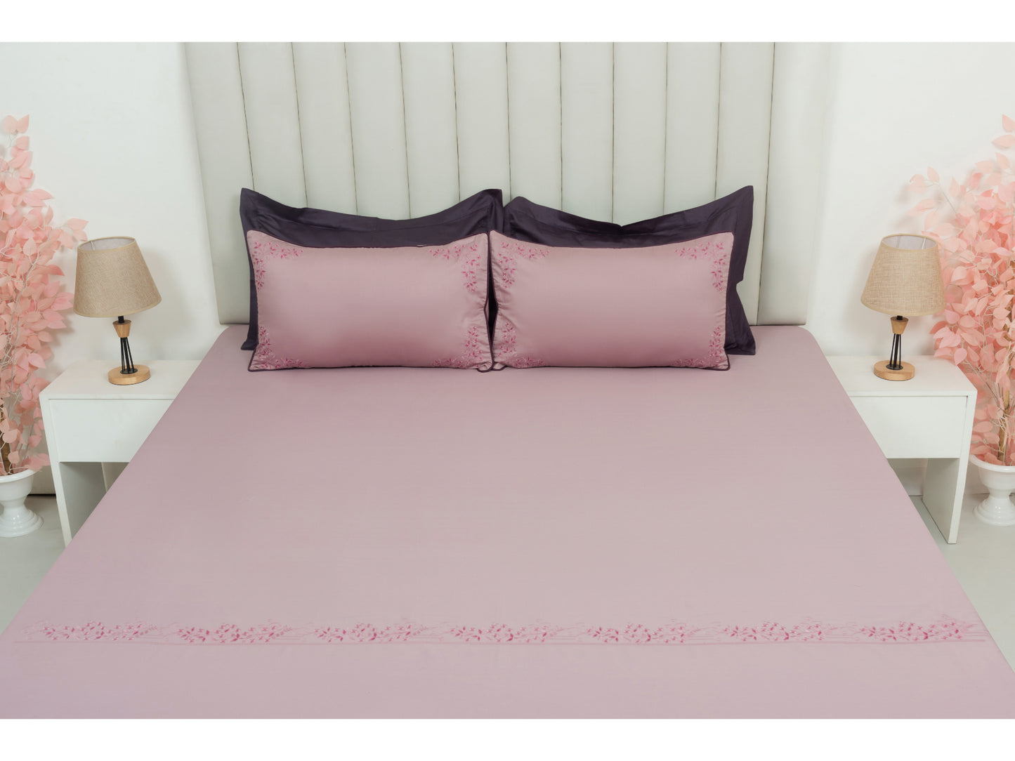 EMBROIDERY BEDSHEET 100% COTTON (3PCS)