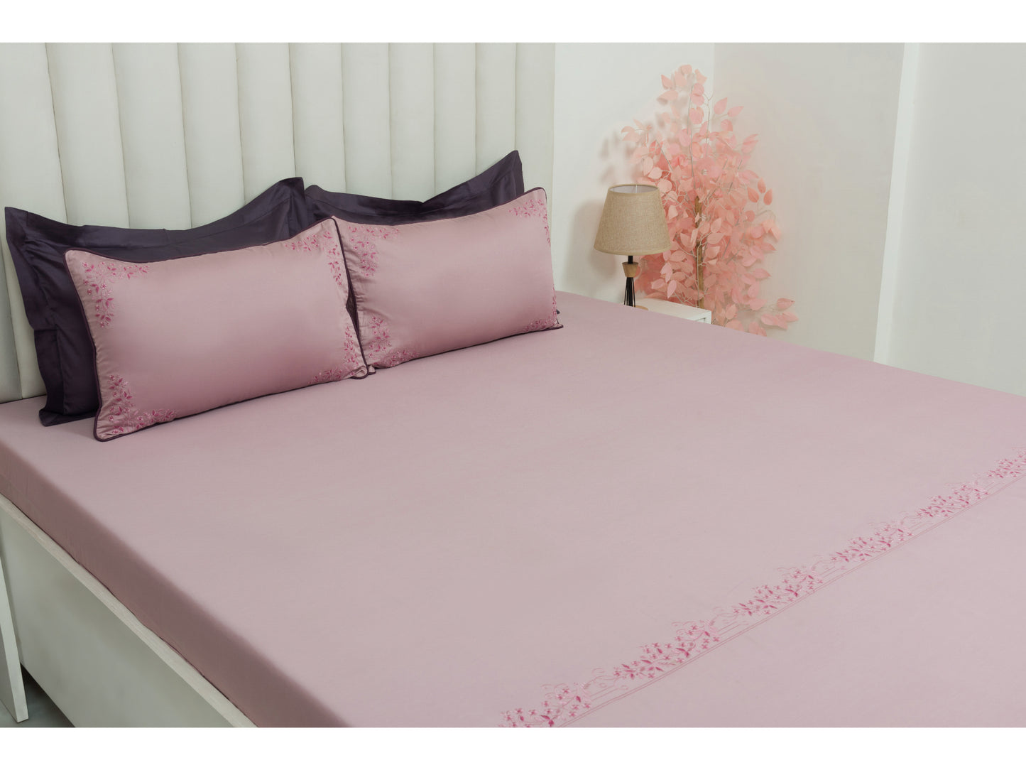 EMBROIDERY BEDSHEET 100% COTTON (3PCS)