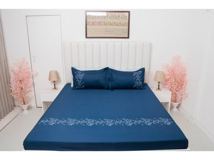 EMBROIDERY BEDSHEET 100% COTTON (3PCS)