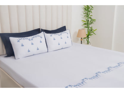 EMBROIDERY BEDSHEET 100% COTTON (3PCS)