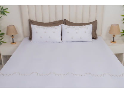 EMBROIDERY BEDSHEET 100% COTTON (3PCS)