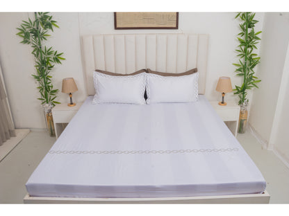 EMBROIDERY BEDSHEET 100% COTTON (3PCS)