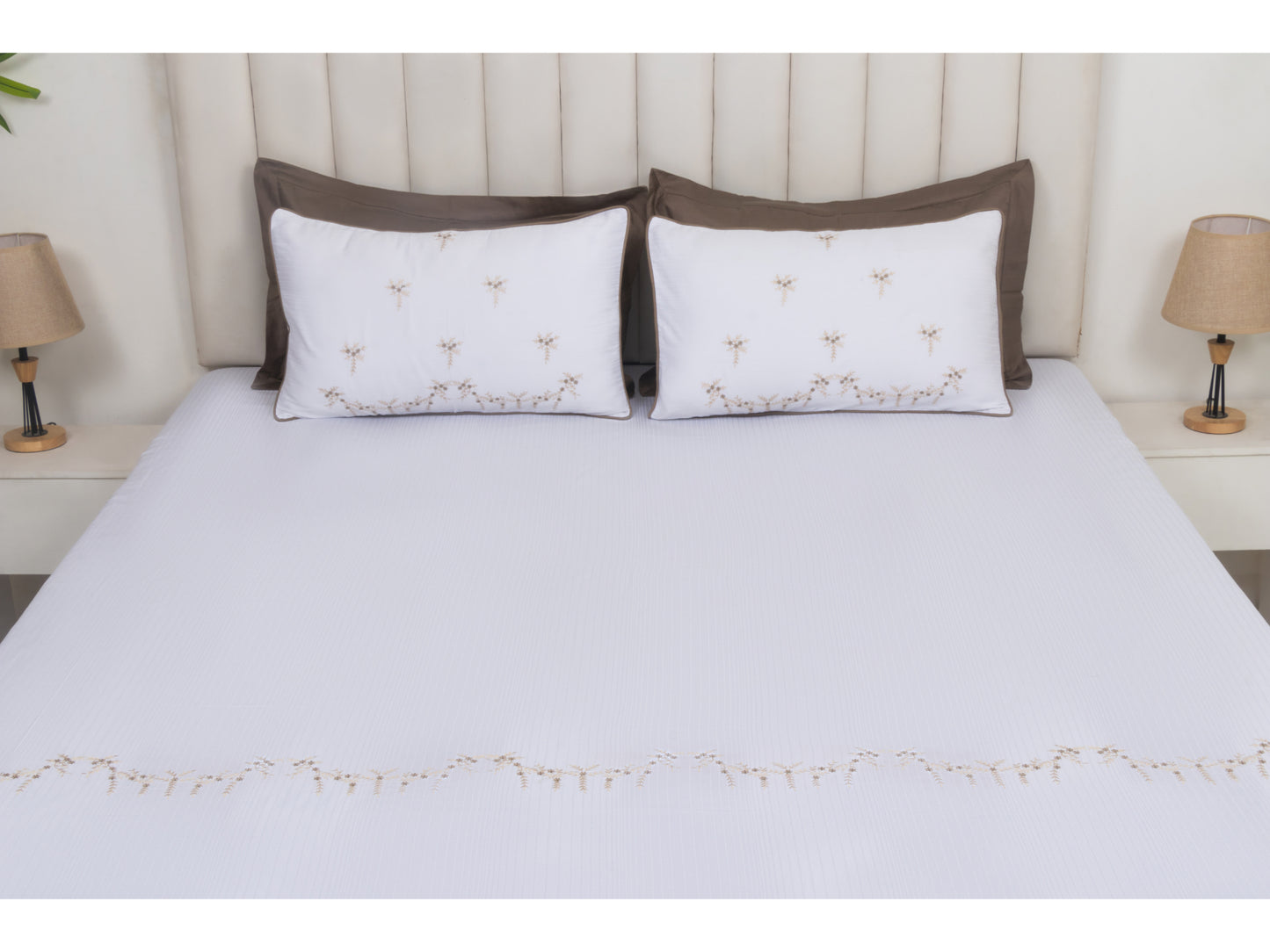 EMBROIDERY BEDSHEET 100% COTTON (3PCS)