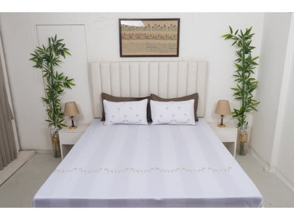 EMBROIDERY BEDSHEET 100% COTTON (3PCS)