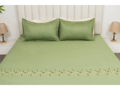 EMBROIDERY BEDSHEET 100% COTTON (3PCS)