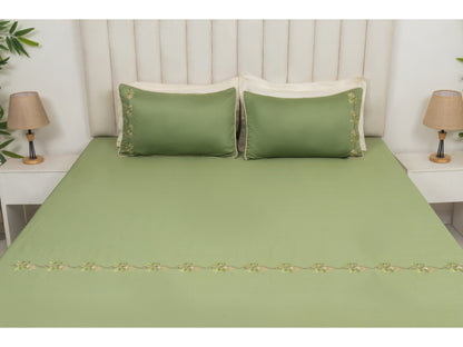 EMBROIDERY BEDSHEET 100% COTTON (3PCS)