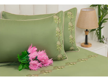 EMBROIDERY BEDSHEET 100% COTTON (3PCS)