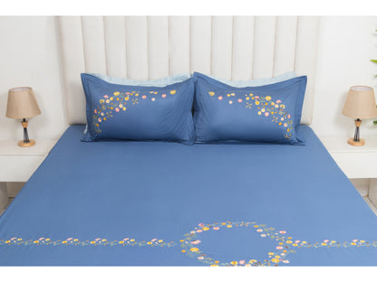 EMBROIDERY BEDSHEET 100% COTTON (3PCS)