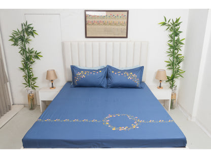 EMBROIDERY BEDSHEET 100% COTTON (3PCS)