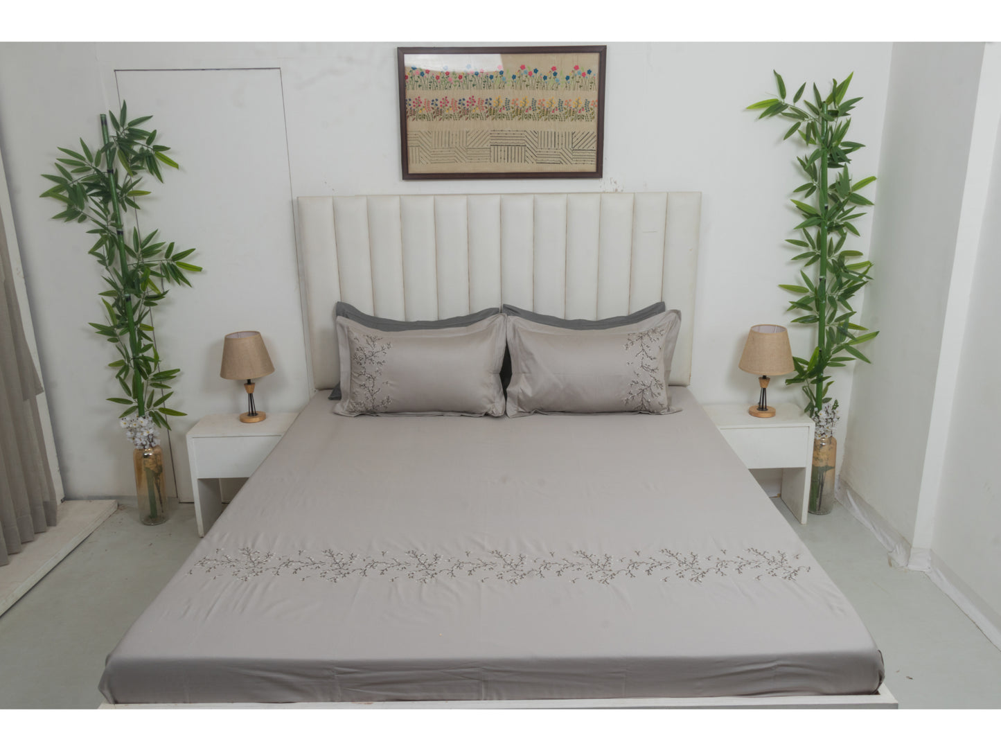 EMBROIDERY BEDSHEET 100% COTTON (3PCS)