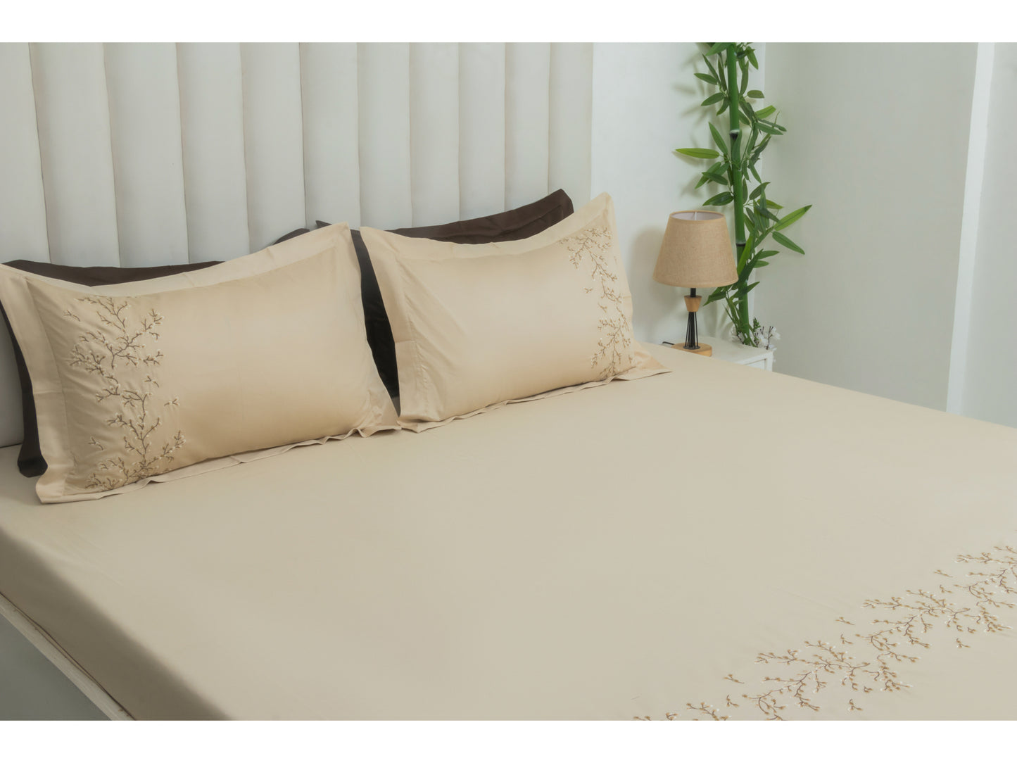 EMBROIDERY BEDSHEET 100% COTTON (3PCS)