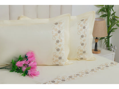 EMBROIDERY BEDSHEET 100% COTTON (3PCS)