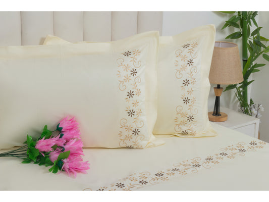 EMBROIDERY BEDSHEET 100% COTTON (3PCS)