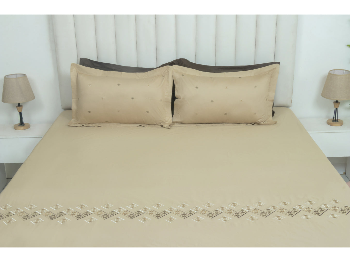 EMBROIDERY BEDSHEET 100% COTTON (3PCS)