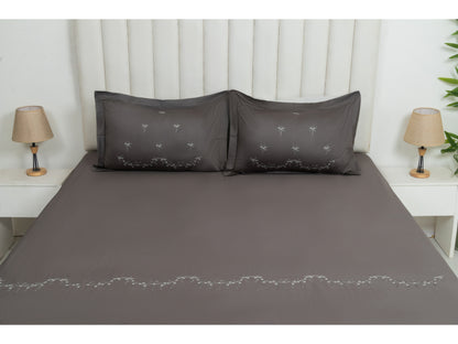 EMBROIDERY BEDSHEET 100% COTTON (3PCS)