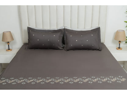 EMBROIDERY BEDSHEET 100% COTTON (3PCS)