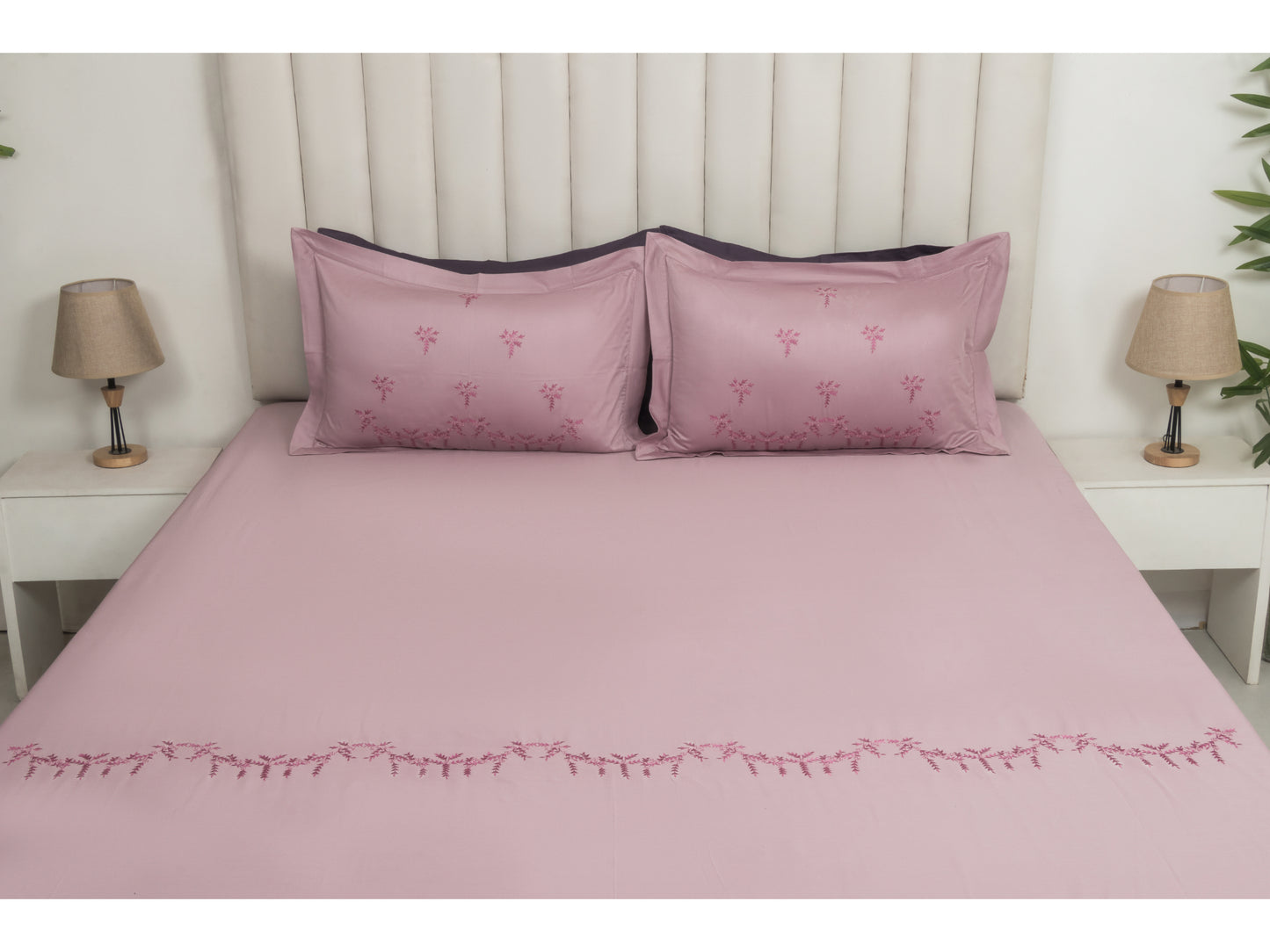 EMBROIDERY BEDSHEET 100% COTTON (3PCS)