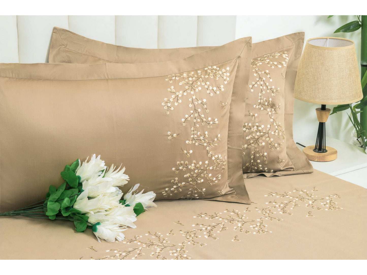 EMBROIDERY BEDSHEET 100% COTTON (3PCS)