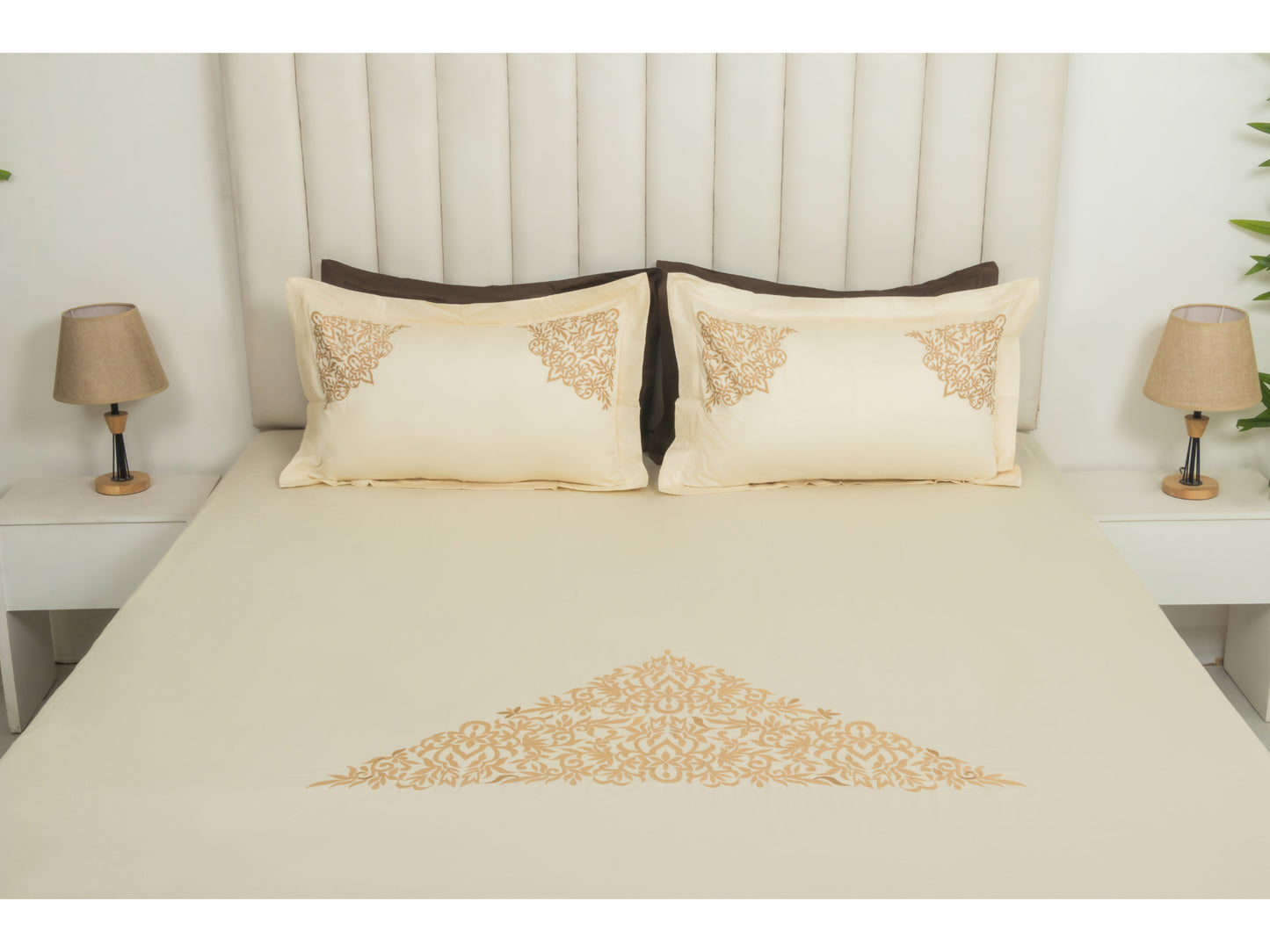 EMBROIDERY BEDSHEET 100% COTTON (3PCS)