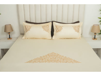 EMBROIDERY BEDSHEET 100% COTTON (3PCS)