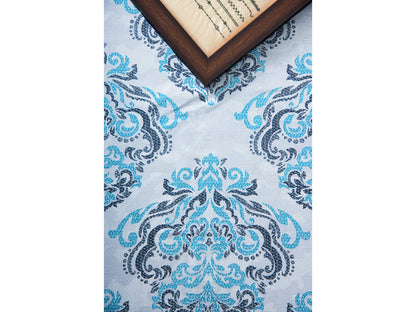 GUARANTEED  PRINTED BEDSHEET 100% COTTON (3PCS, BLUE)