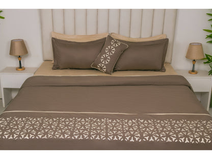 APLIC HAND WORK  BEDDING SET 100% COTTON (9 PCS)