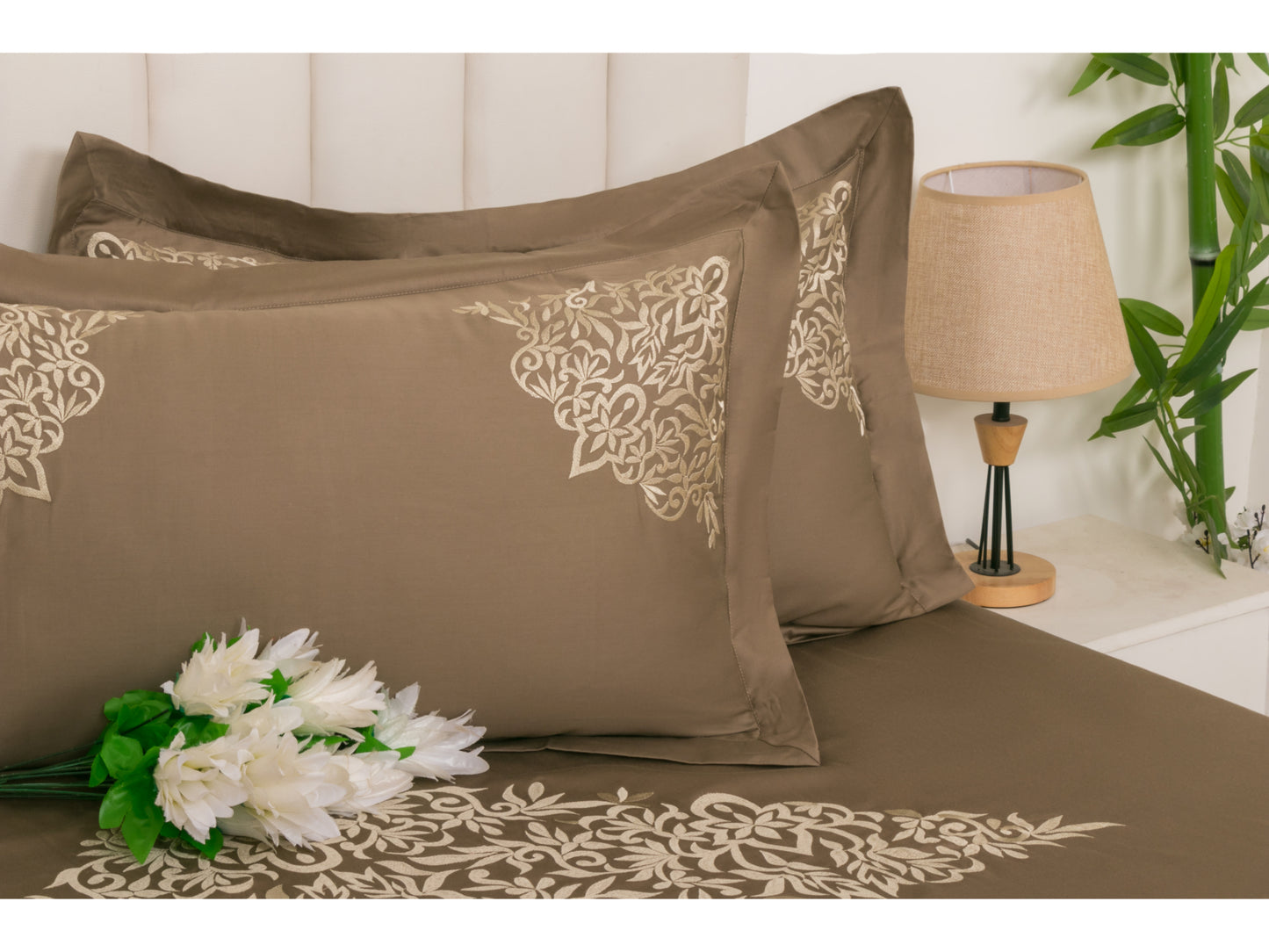 EMBROIDERY BEDSHEET 100% COTTON (3PCS)