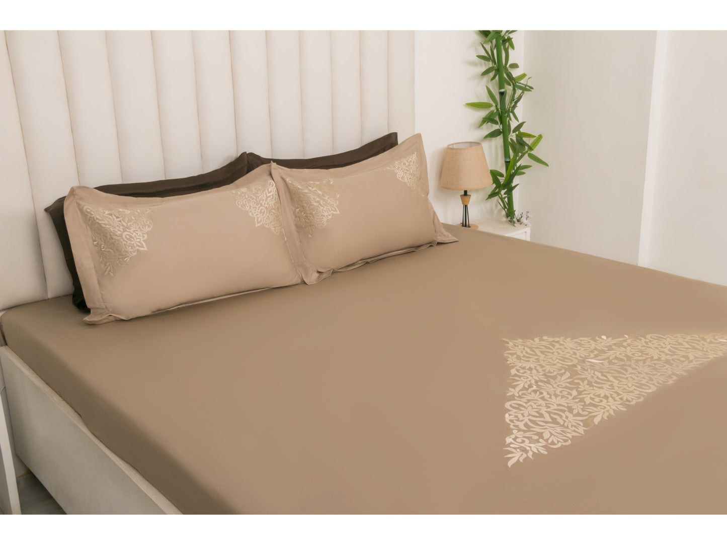 EMBROIDERY BEDSHEET 100% COTTON (3PCS)