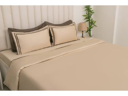 PATCH WORK BEDDING SET 100% COTTON (9 PCS, PEARL)