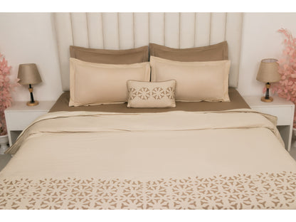 APLIC HAND WORK  BEDDING SET 100% COTTON (9 PCS)