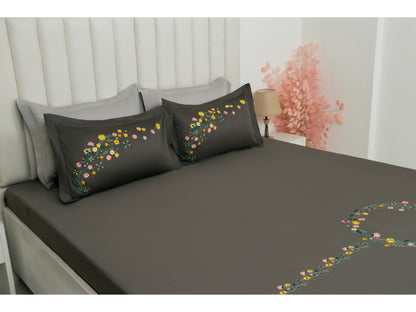 EMBROIDERY BEDSHEET 100% COTTON (3PCS)