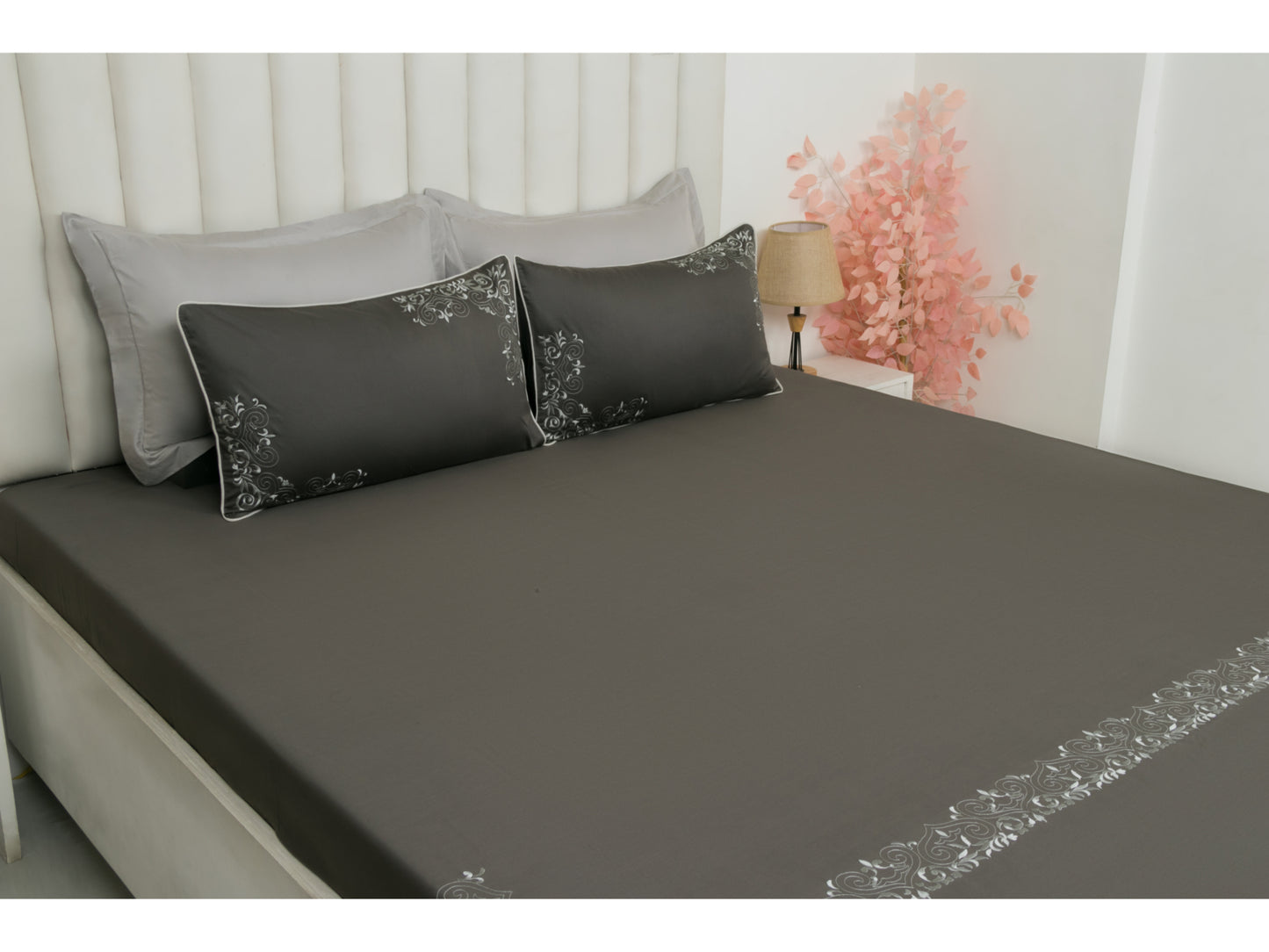 EMBROIDERY BEDSHEET 100% COTTON (3PCS)