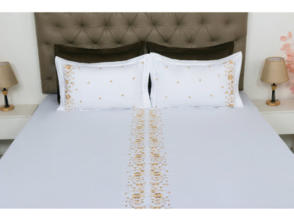 EMBROIDERY BEDSHEET 100% COTTON (3PCS)