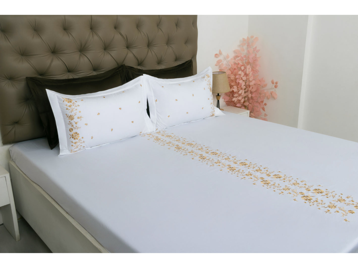 EMBROIDERY BEDSHEET 100% COTTON (3PCS)