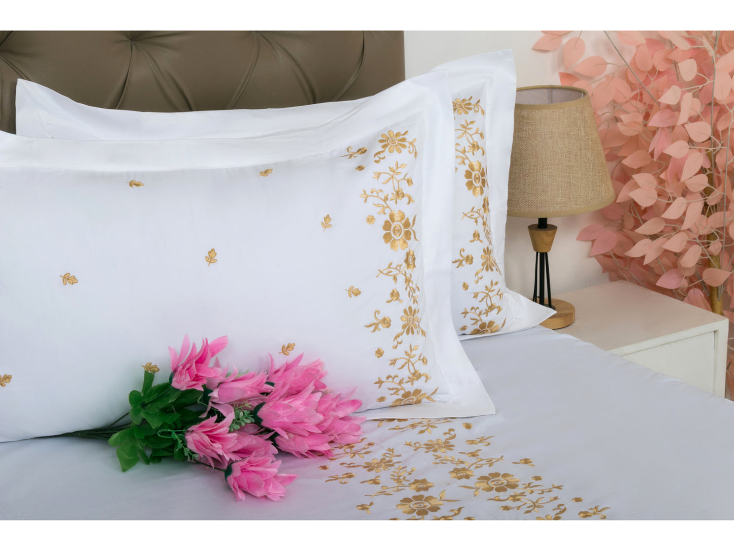 EMBROIDERY BEDSHEET 100% COTTON (3PCS)