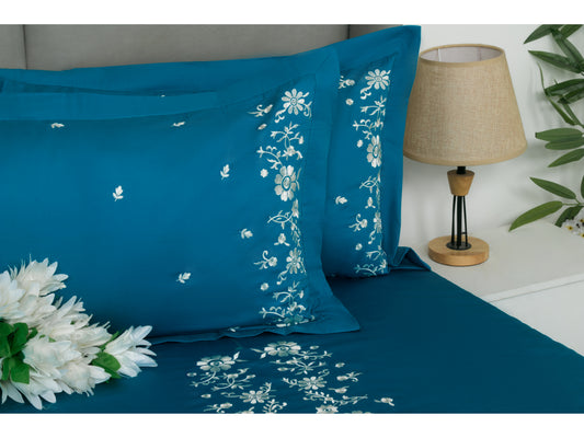 EMBROIDERY BEDSHEET 100% COTTON (3PCS) - Bedding Bliss