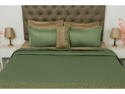 APLIC WORK BEDDING SET (MOSS GREEN,9 PCS)