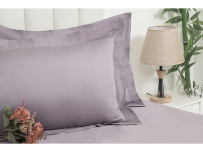 PLAIN BEDSHEET 100% COTTON (MAUVE, 3PCS)