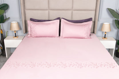 EMBROIDERY BEDSHEET 100% COTTON (3PCS) - Bedding Bliss