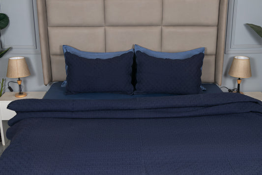 MIDNIGHT ASANOHA QUILTED SET(MIDNIGHT BLUER , 3 PCS)