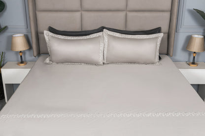 EMBROIDERY BEDSHEET 100% COTTON (3PCS) - Bedding Bliss