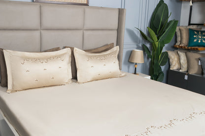 EMBROIDERY BEDSHEET 100% COTTON (3PCS) - Bedding Bliss