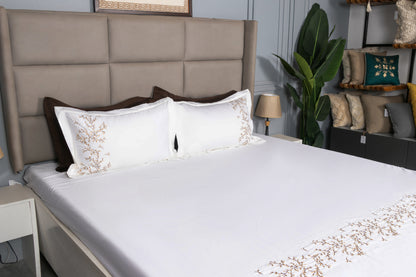 EMBROIDERY BEDSHEET 100% COTTON (3PCS) - Bedding Bliss
