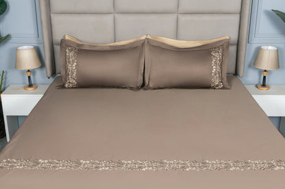 EMBROIDERY BEDSHEET 100% COTTON (3PCS) - Bedding Bliss