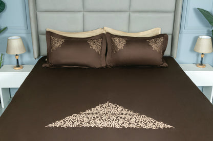 EMBROIDERY BEDSHEET 100% COTTON (3PCS) - Bedding Bliss