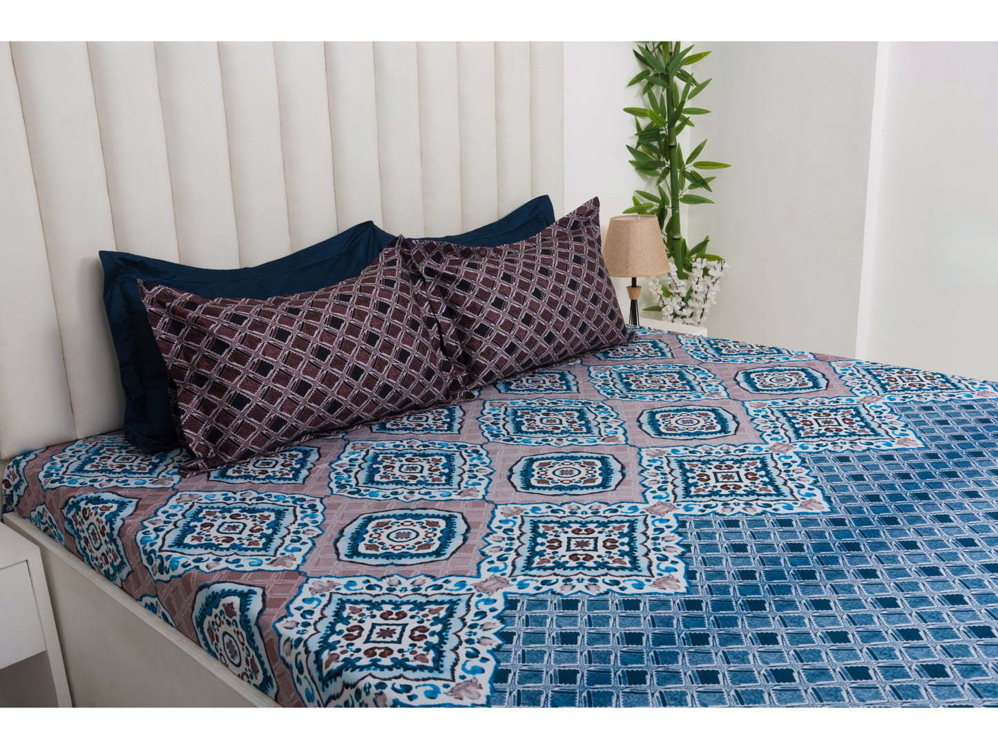 DIGITAL PRINTED BEDSHEET 100% COTTON ( 3PCS,PRINTED)