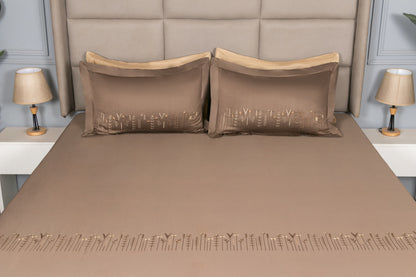 EMBROIDERY BEDSHEET 100% COTTON (3PCS)