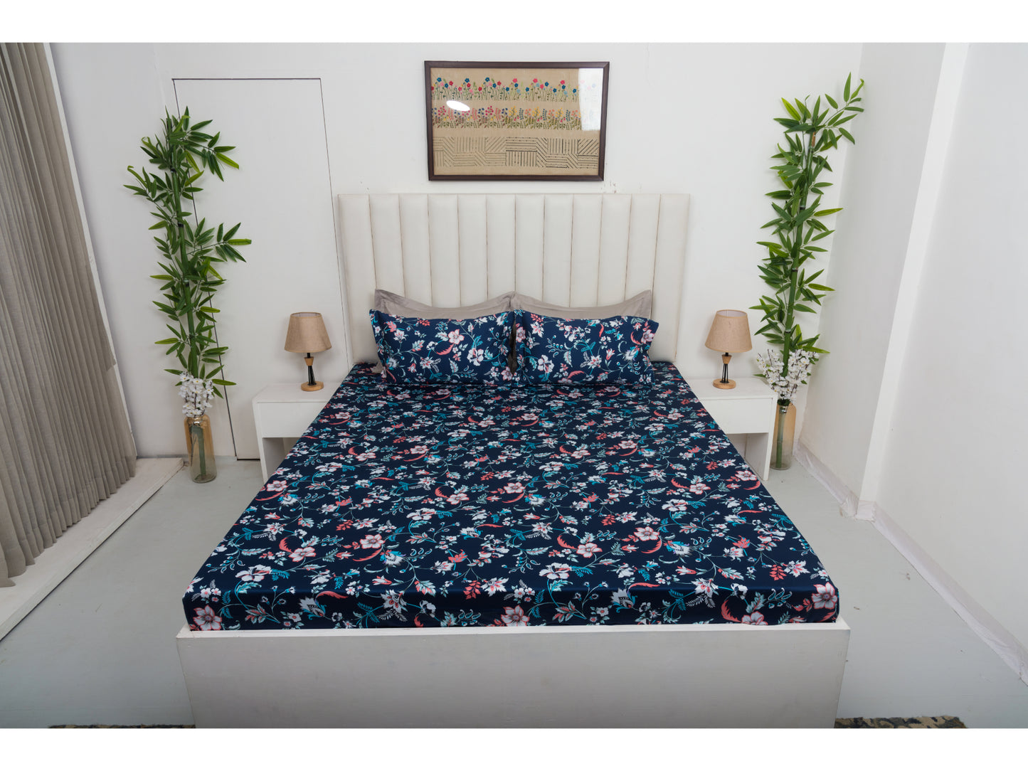 DIGITAL PRINTED BEDSHEET 100% COTTON ( 3PCS,PRINTED)